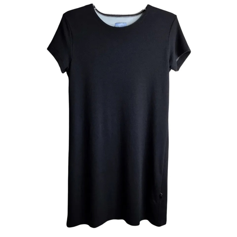 Horny Toad Jersey Knit Dress Size Small Black Short Sleeves Scoop Neck Soft
